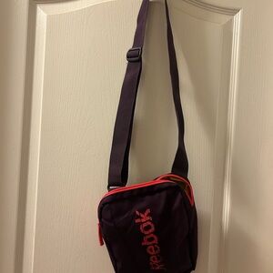 Reebok Black Belt Bag with Red Accents
